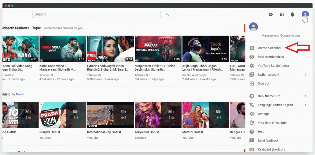 Home Page Of YouTube.Com