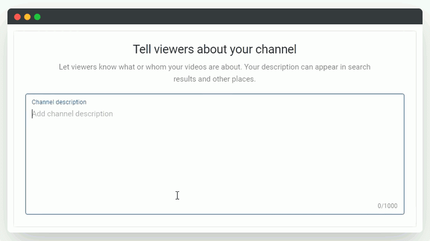 About channel option